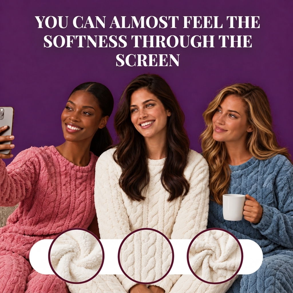 Sherpa fleece loungewear set