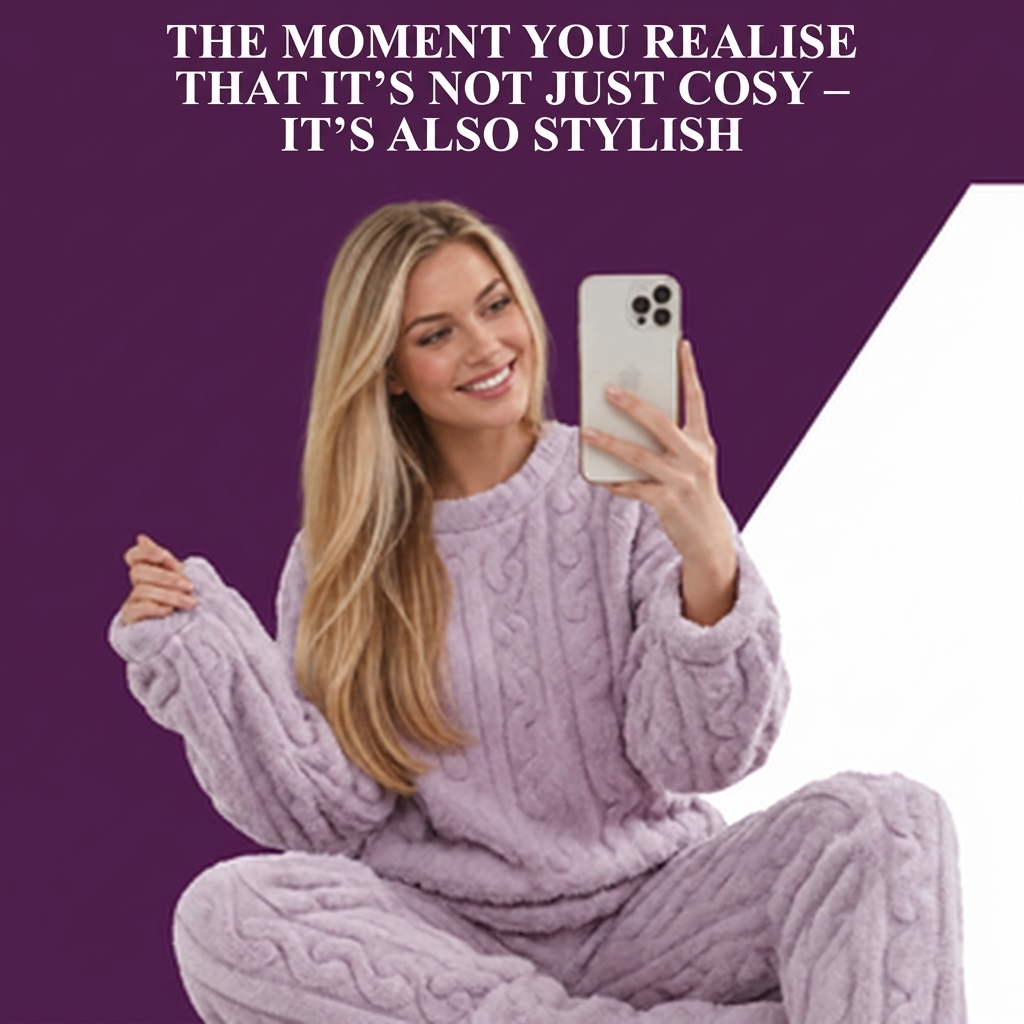 Sherpa fleece loungewear set